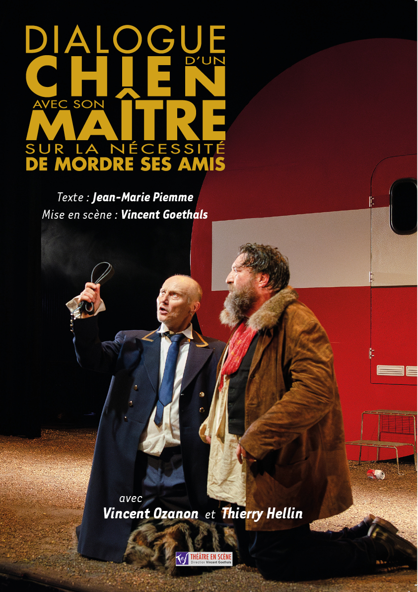 Affiche pièce "Dialogue avec un chien"